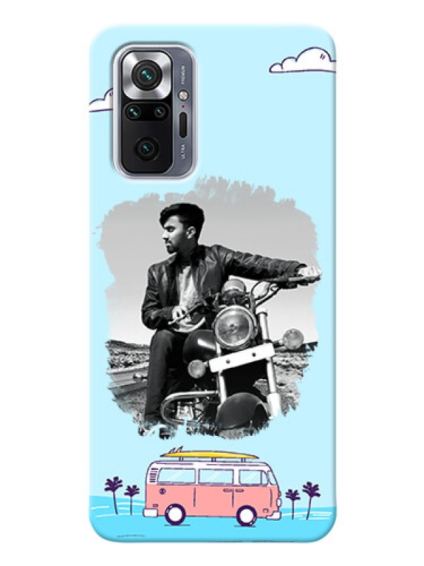 Custom Redmi Note 10 Pro Max Mobile Covers Online: Travel & Adventure Design