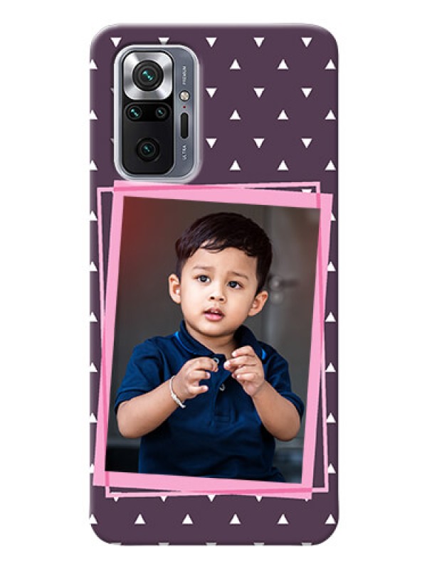 Custom Redmi Note 10 Pro Max Phone Cases: Triangle Pattern Dotted Design
