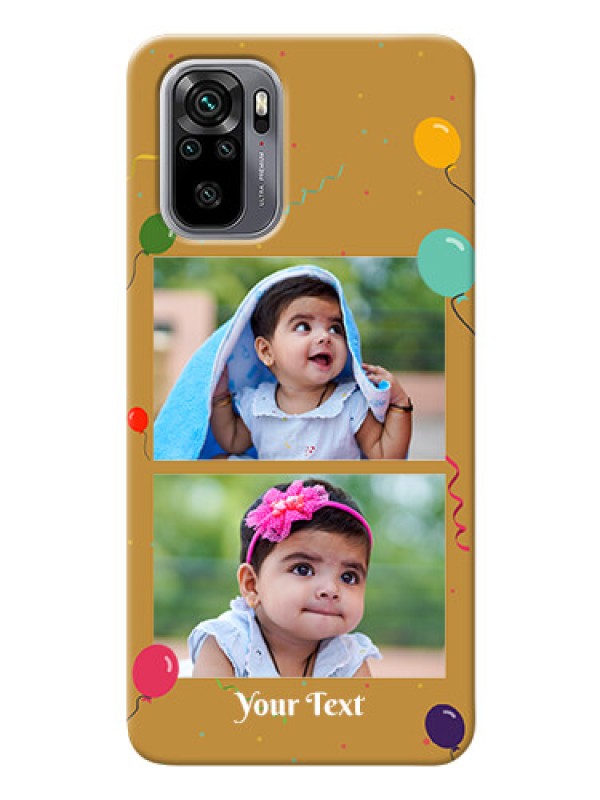 Custom Redmi Note 10 Phone Covers: Image Holder with Birthday Celebrations Design