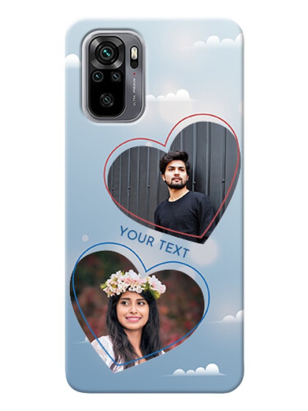 Custom Redmi Note 10 Phone Cases: Blue Color Couple Design 
