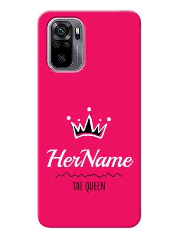 Custom Xiaomi Redmi Note 10 Queen Phone Case with Name