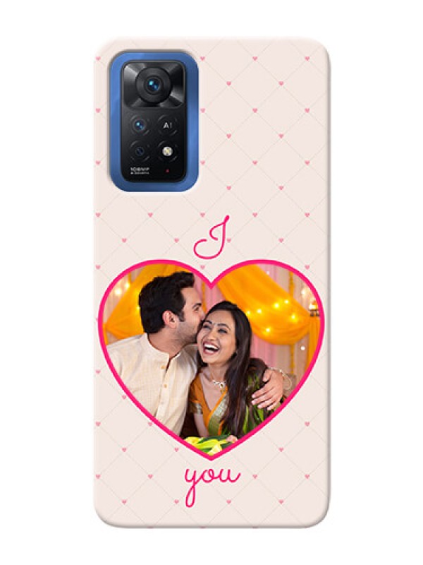 Custom Redmi Note 11 Pro Plus 5G Personalized Mobile Covers: Heart Shape Design