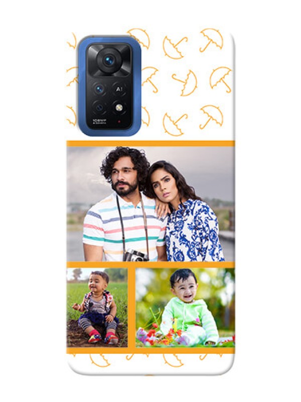 Custom Redmi Note 11 Pro Plus 5G Personalised Phone Cases: Yellow Pattern Design