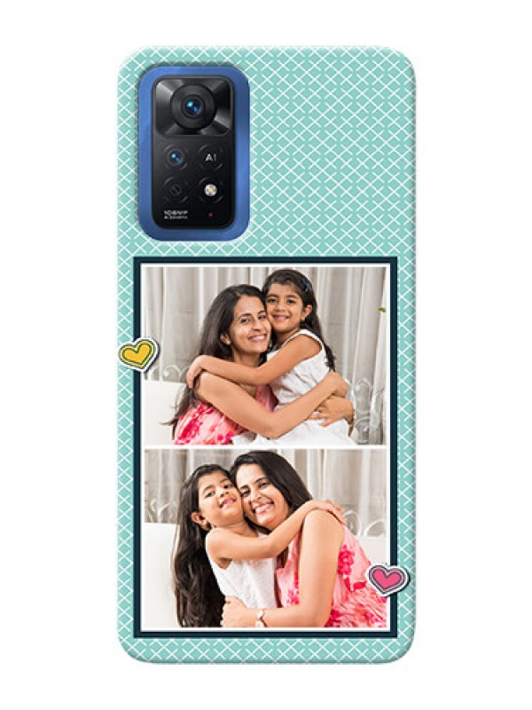 Custom Redmi Note 11 Pro Plus 5G Custom Phone Cases: 2 Image Holder with Pattern Design