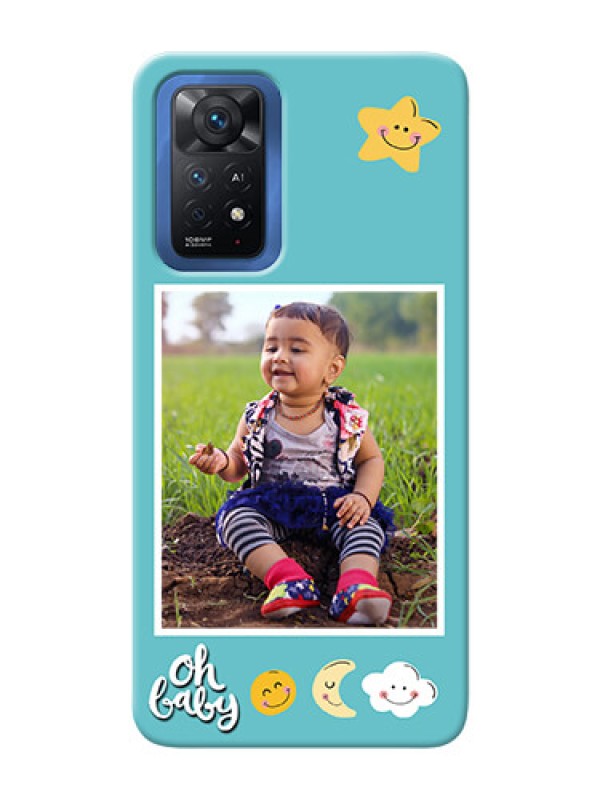 Custom Redmi Note 11 Pro Plus 5G Personalised Phone Cases: Smiley Kids Stars Design