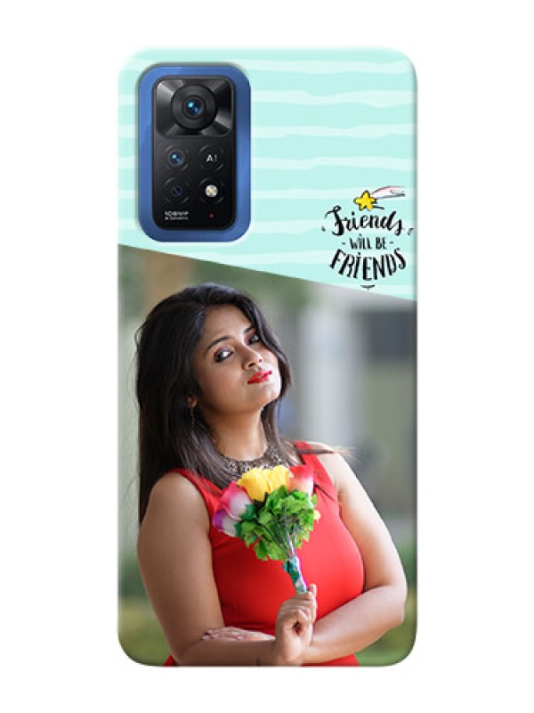 Custom Redmi Note 11 Pro Plus 5G Mobile Back Covers: Friends Picture Icon Design