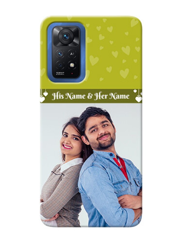 Custom Redmi Note 11 Pro Plus 5G custom mobile covers: You & Me Heart Design