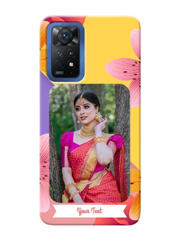 Custom Redmi Note 11 Pro Plus 5G Mobile Covers: 3 Image With Vintage Floral Design