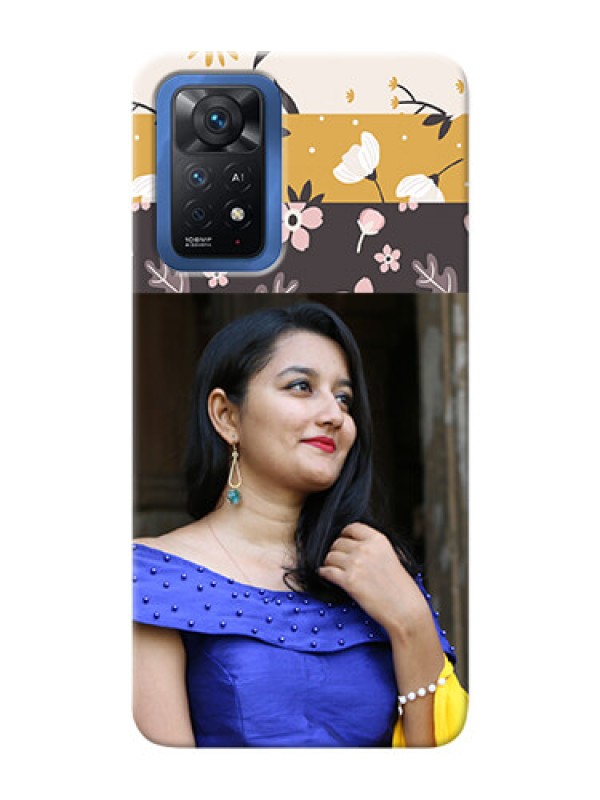 Custom Redmi Note 11 Pro Plus 5G mobile cases online: Stylish Floral Design
