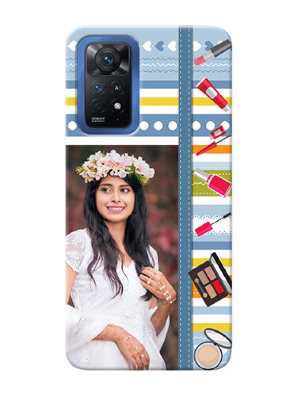 Custom Redmi Note 11 Pro Plus 5G Personalized Mobile Cases: Makeup Icons Design