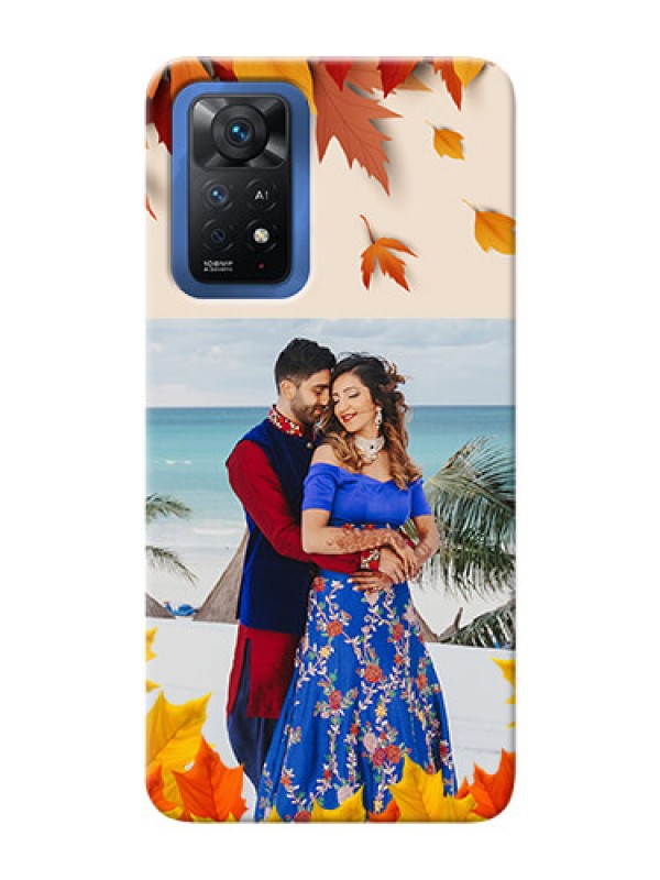 Custom Redmi Note 11 Pro Plus 5G Mobile Phone Cases: Autumn Maple Leaves Design