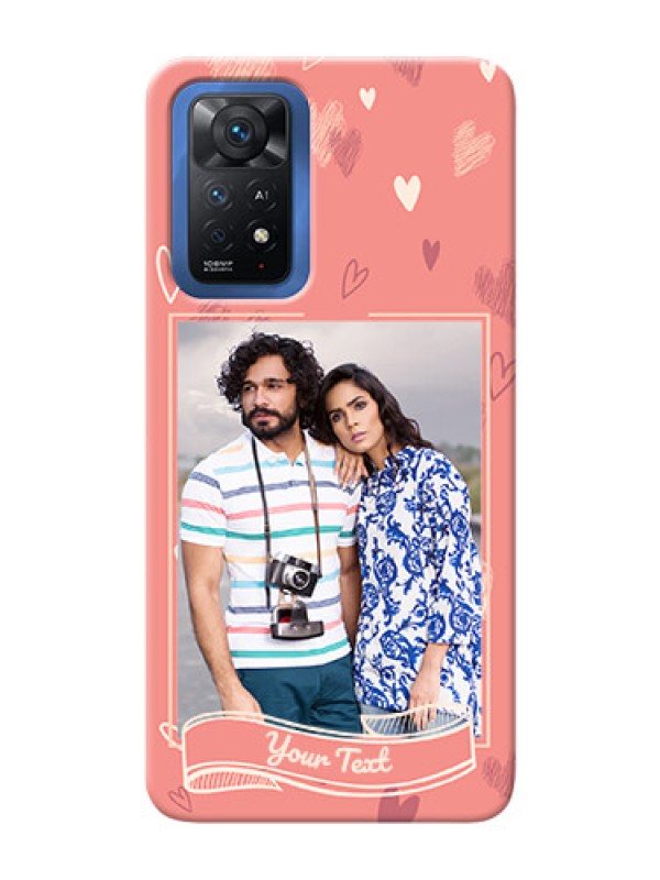 Custom Redmi Note 11 Pro Plus 5G custom mobile phone cases: love doodle art Design