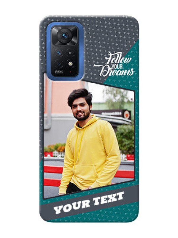 Custom Redmi Note 11 Pro Plus 5G Back Covers: Background Pattern Design with Quote