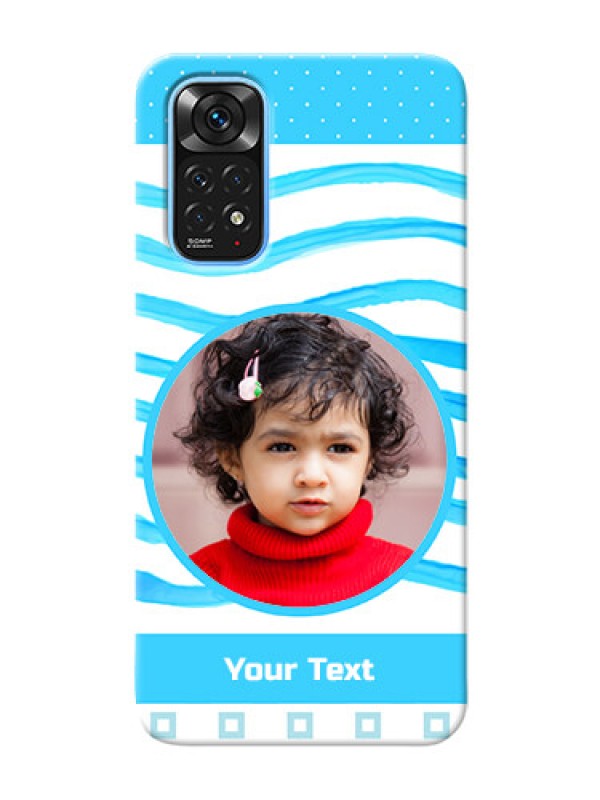 Custom Redmi Note 11 phone back covers: Simple Blue Case Design