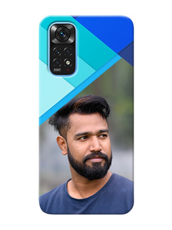 Custom Redmi Note 11 Phone Cases Online: Blue Abstract Cover Design