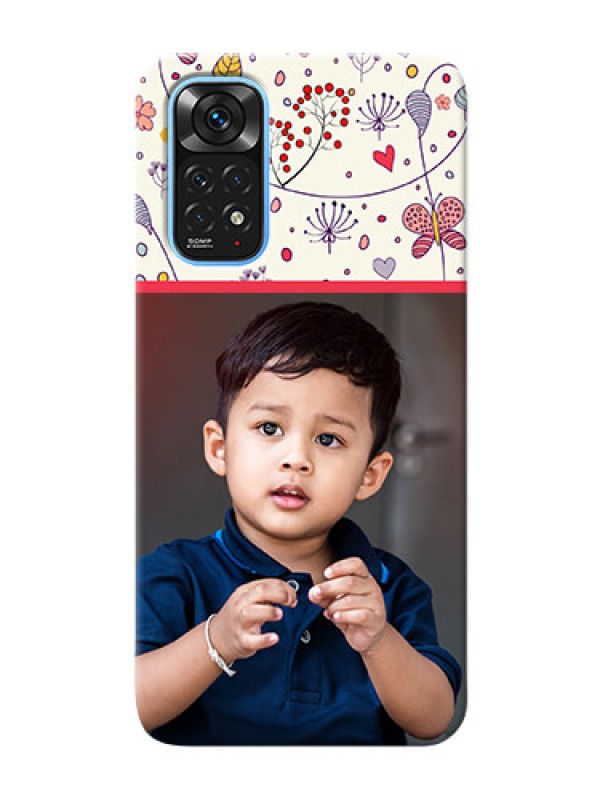 Custom Redmi Note 11 phone back covers: Premium Floral Design