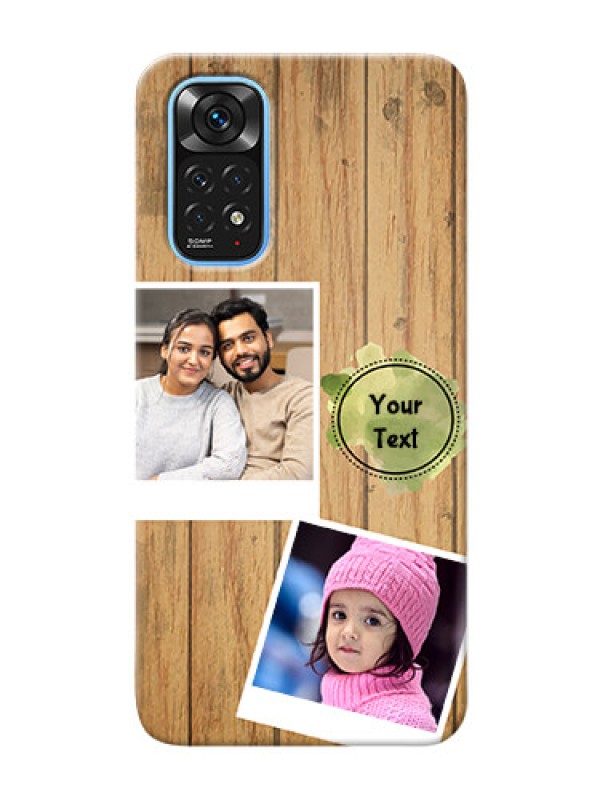 Custom Redmi Note 11 Custom Mobile Phone Covers: Wooden Texture Design