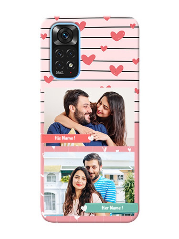 Custom Redmi Note 11 custom mobile covers: Photo with Heart Design