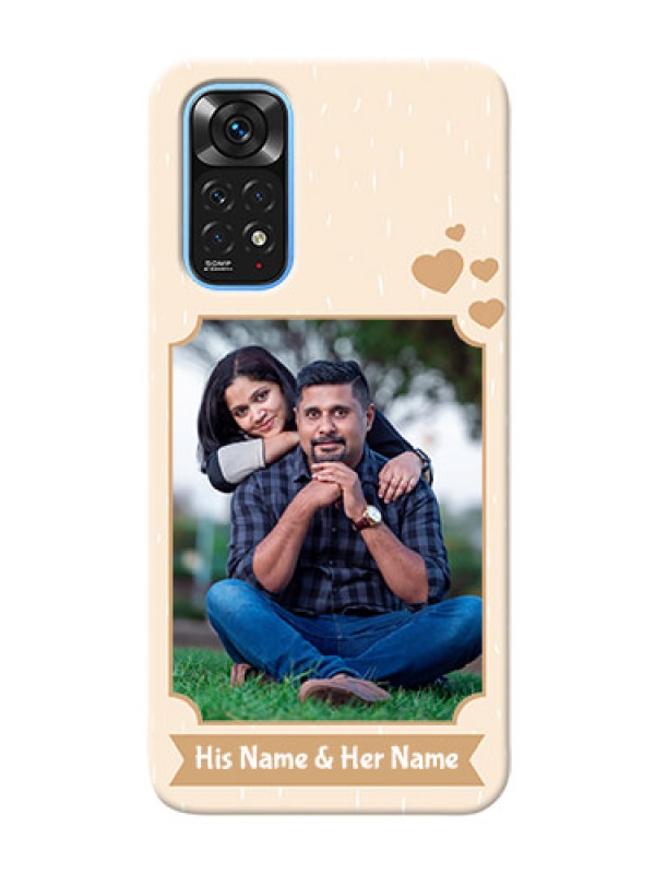 Custom Redmi Note 11 mobile phone cases with confetti love design 