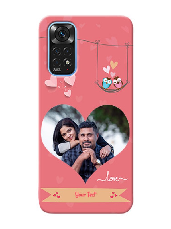 Custom Redmi Note 11 custom phone covers: Peach Color Love Design 