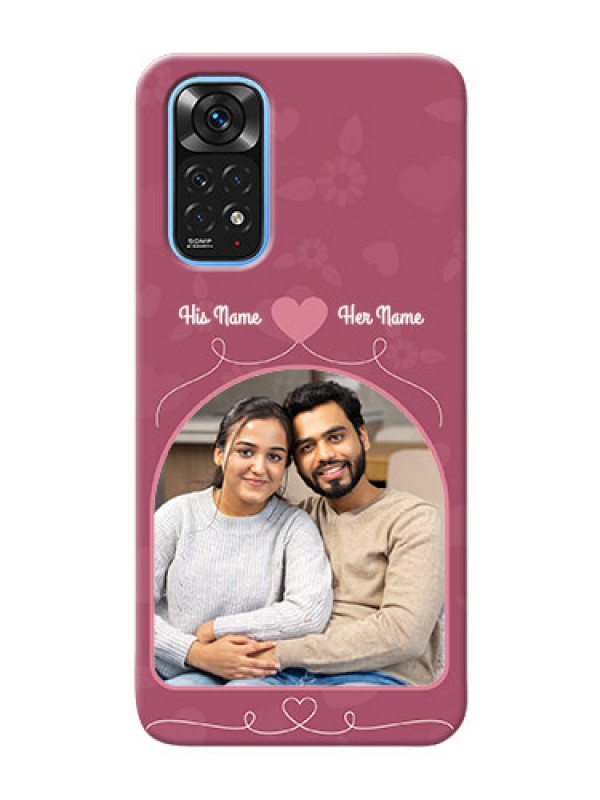 Custom Redmi Note 11 mobile phone covers: Love Floral Design