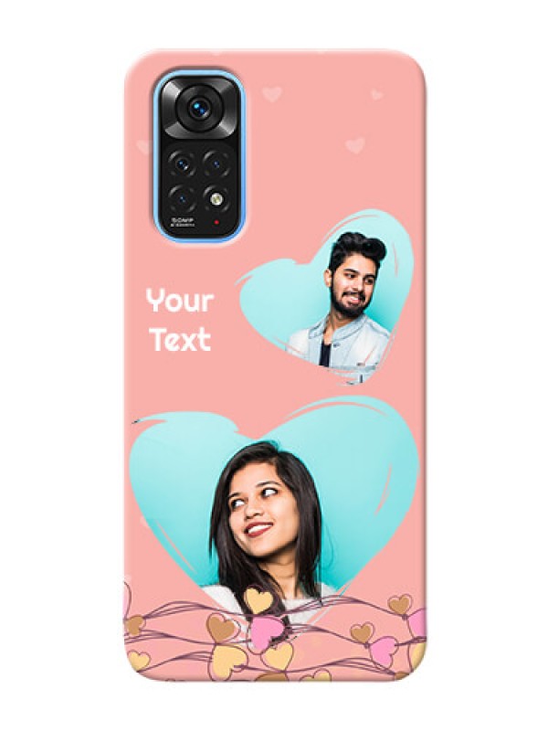 Custom Redmi Note 11 customized phone cases: Love Doodle Design