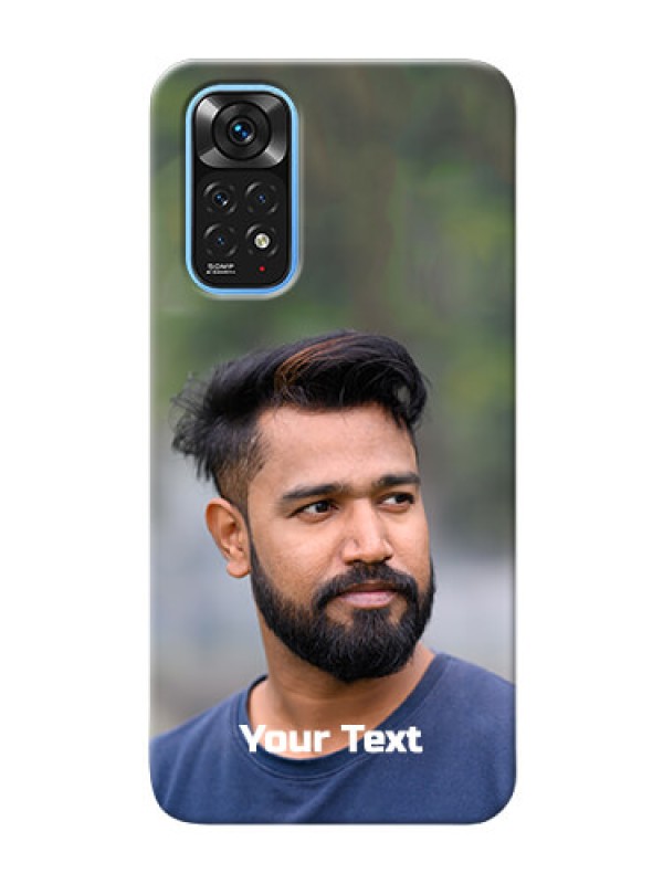 Custom Redmi Note 11 Mobile Cover: Photo with Text