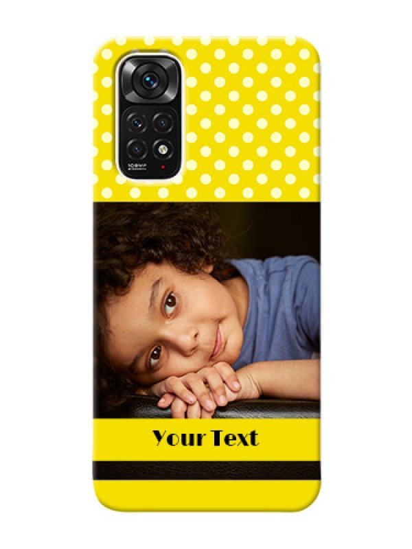 Custom Redmi Note 11S Custom Mobile Covers: Bright Yellow Case Design