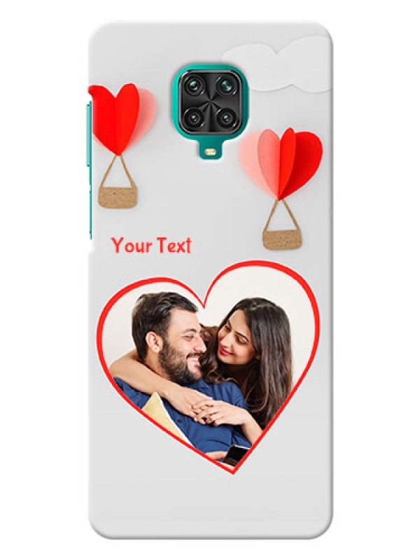 Custom Redmi Note 9 pro Max Phone Covers: Parachute Love Design