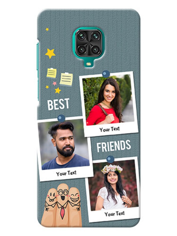 Custom Redmi Note 9 pro Max Mobile Cases: Sticky Frames and Friendship Design