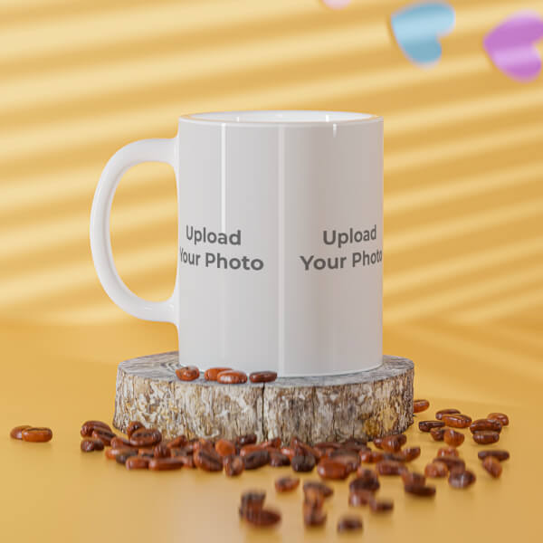 Custom 3 Pic Upload Design For Any Occasions & Event Design On Mug