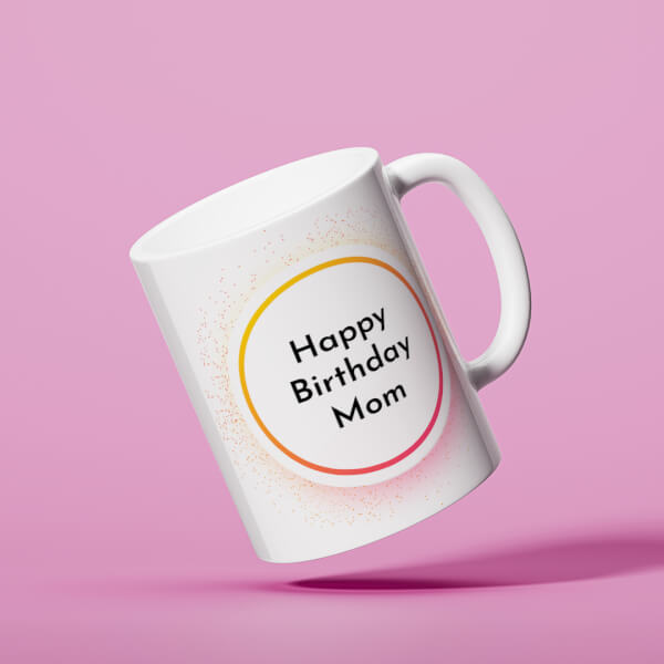 Custom Happy Birthday Mom With 3 Pic Upload Design On Mug
