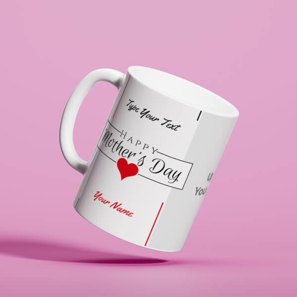 Custom Happy Mother’s Day With 2 Pic Upload Design On Mug