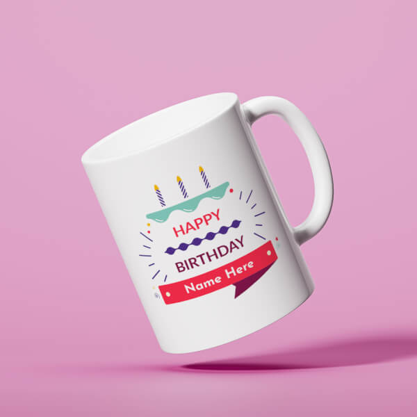 Custom Company Mug With Birthday Message Design On Mug