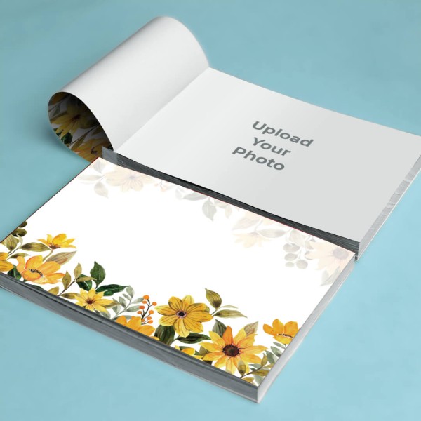 Custom Floral Design Cover Snapbook