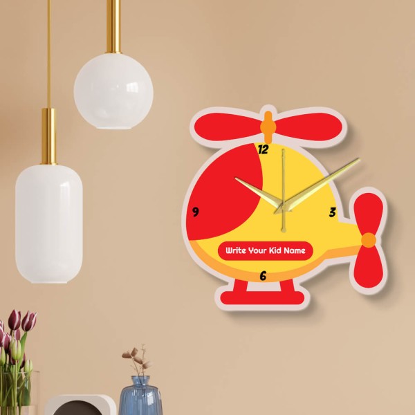 Custom Toy Helicopter Clock Design Photo Wall Clock