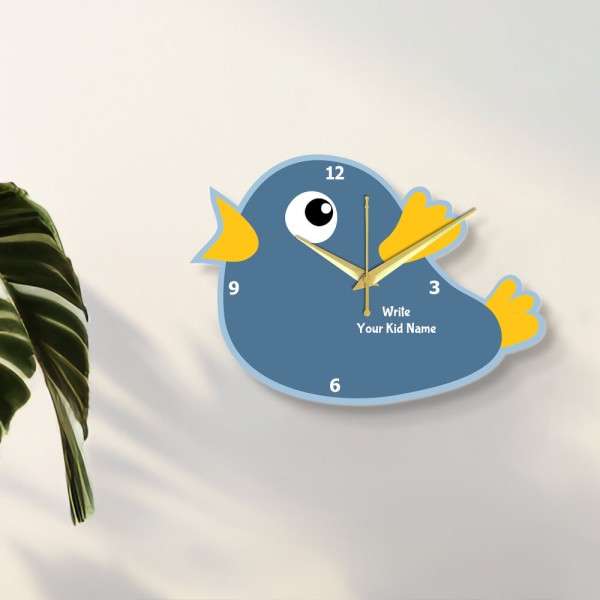 Custom Excited Singing Bird Clock Design Photo Wall Clock