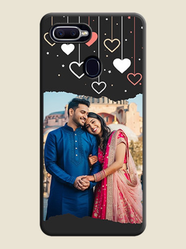 Custom Love Hangings with Splash Wave Picture on Space Black Custom Soft Matte Phone Back Cover - Oppo A12