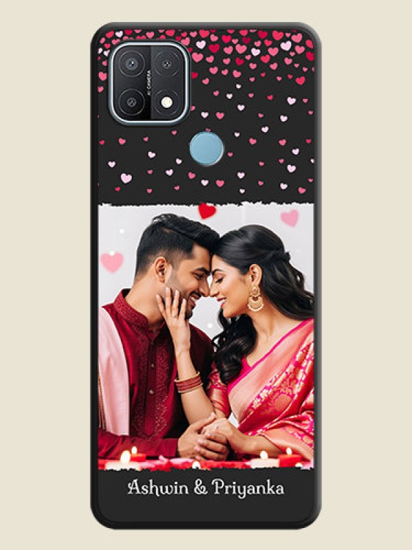 Custom Fall in Love with Your Partner on Photo on Space Black Soft Matte Phone Cover - Oppo A15