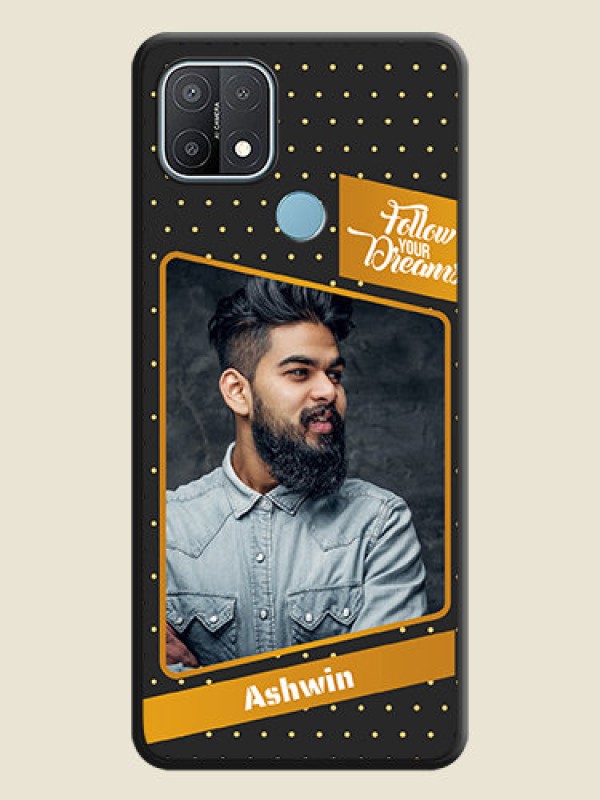 Custom Follow Your Dreams with White Dots on Space Black Custom Soft Matte Phone Cases - Oppo A15