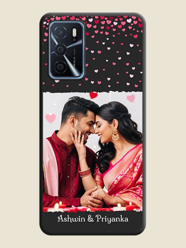 Custom Fall in Love with Your Partner  on Photo on Space Black Soft Matte Phone Cover - Oppo A16