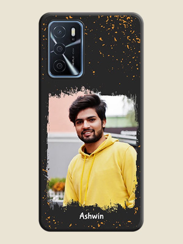 Custom Spray Free Design on Photo on Space Black Soft Matte Phone Cover - Oppo A16