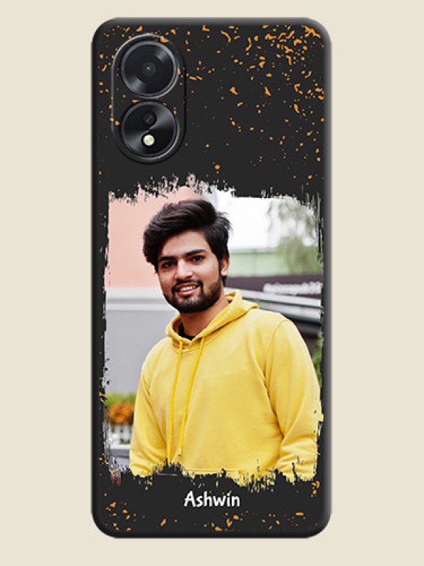 Custom Spray Free Design - Photo on Space Black Soft Matte Phone Cover - Oppo A18