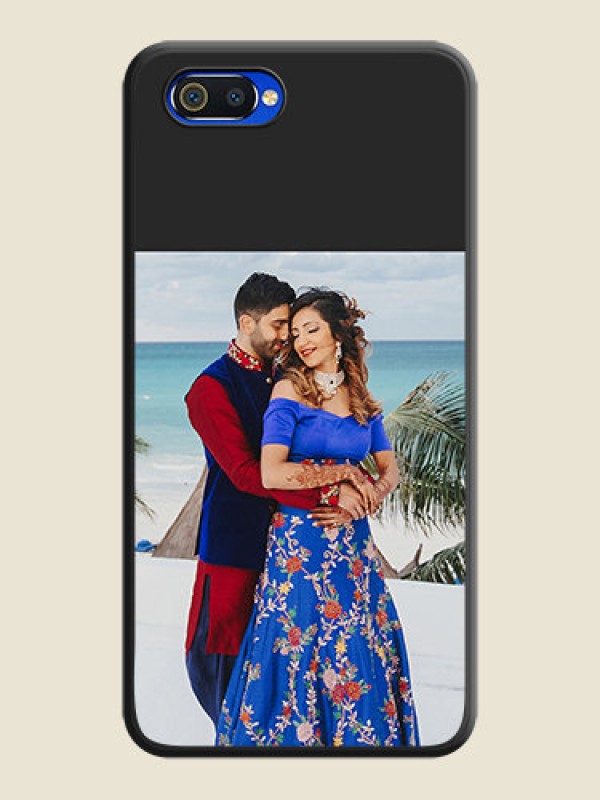 Custom Image Upload With Space Black Color On Custom Soft Matte Mobile Back Cover - Oppo A1K