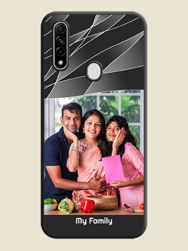 Custom Mixed Wave Lines - Photo on Space Black Soft Matte Mobile Cover - Oppo A31