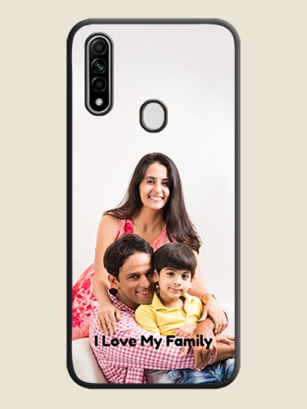 Custom Full Single Pic Upload With Text On Space Black Personalized Soft Matte Phone Covers -Oppo A31