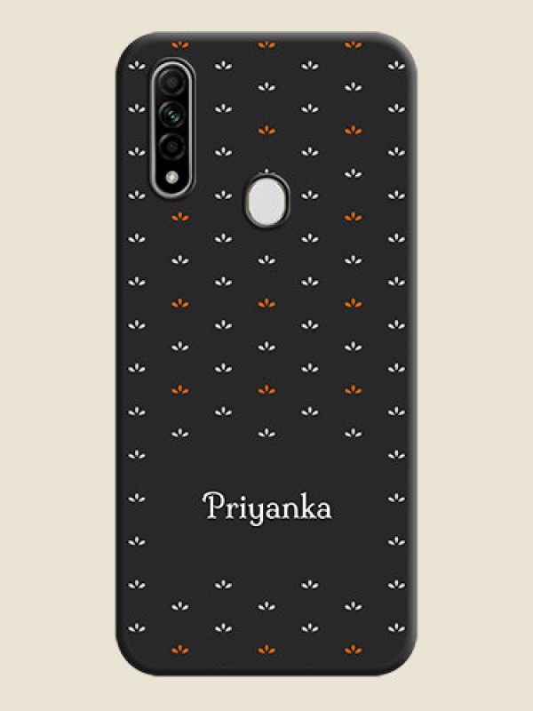Custom Simple Pattern With Custom Text On Space Black Personalized Soft Matte Phone Covers -Oppo A31