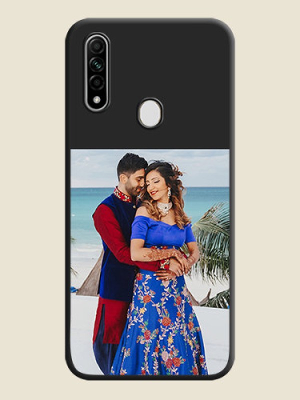 Custom Image Upload With Space Black Color On Custom Soft Matte Mobile Back Cover - Oppo A31