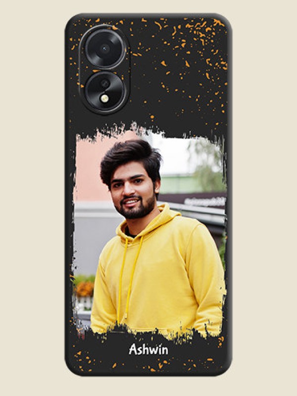 Custom Spray Free Design - Photo on Space Black Soft Matte Phone Cover - Oppo A38