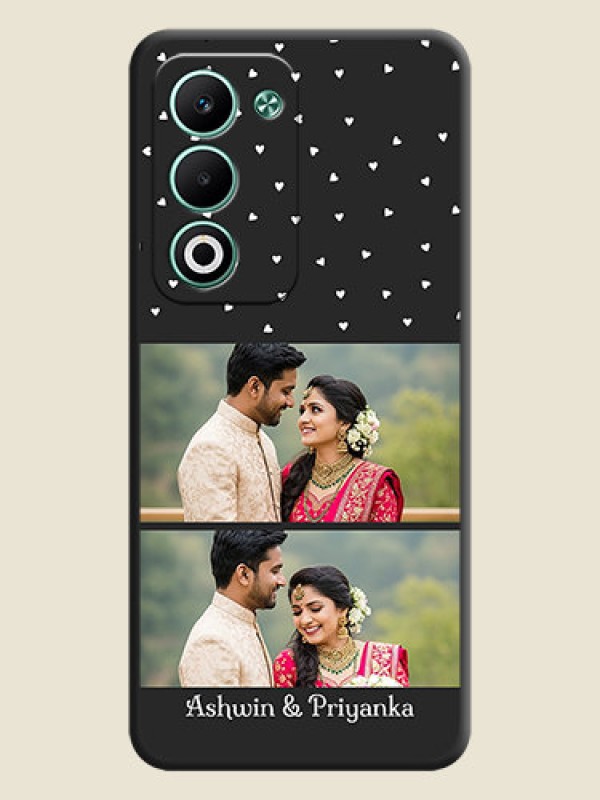 Custom Miniature Love Symbols with Name On Space Black Custom Soft Matte Mobile Back Cover - Oppo A5 5G